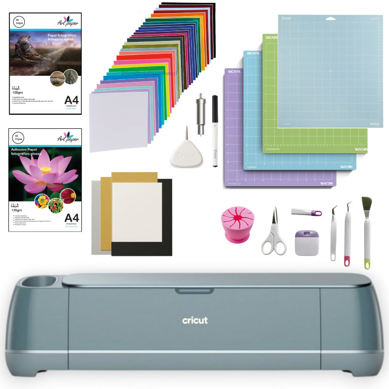 Cricut Maker 4 Kit Stickers verde eucalipto - Imprimeideas