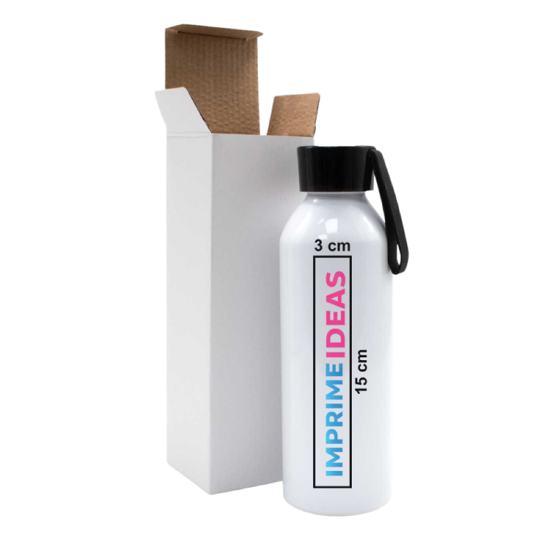 Botella personalizada de aluminio Negra - Imprime ideas