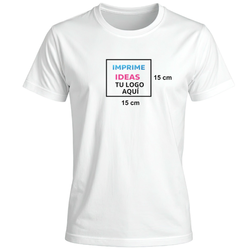 Estampado de poleras blanca 15 x 15 cm imprimir poleras - Imprime ideas