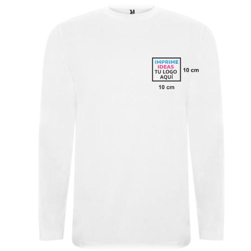 Polera Personaliza manga larga DTF Blanca 10 - Imprimeideas