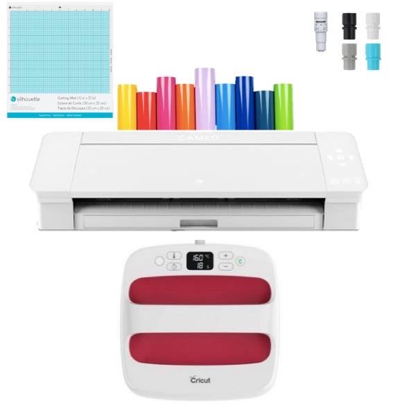 Silhouette Cameo 4 PLUS + estampadora 23 x 23 cm - Kit