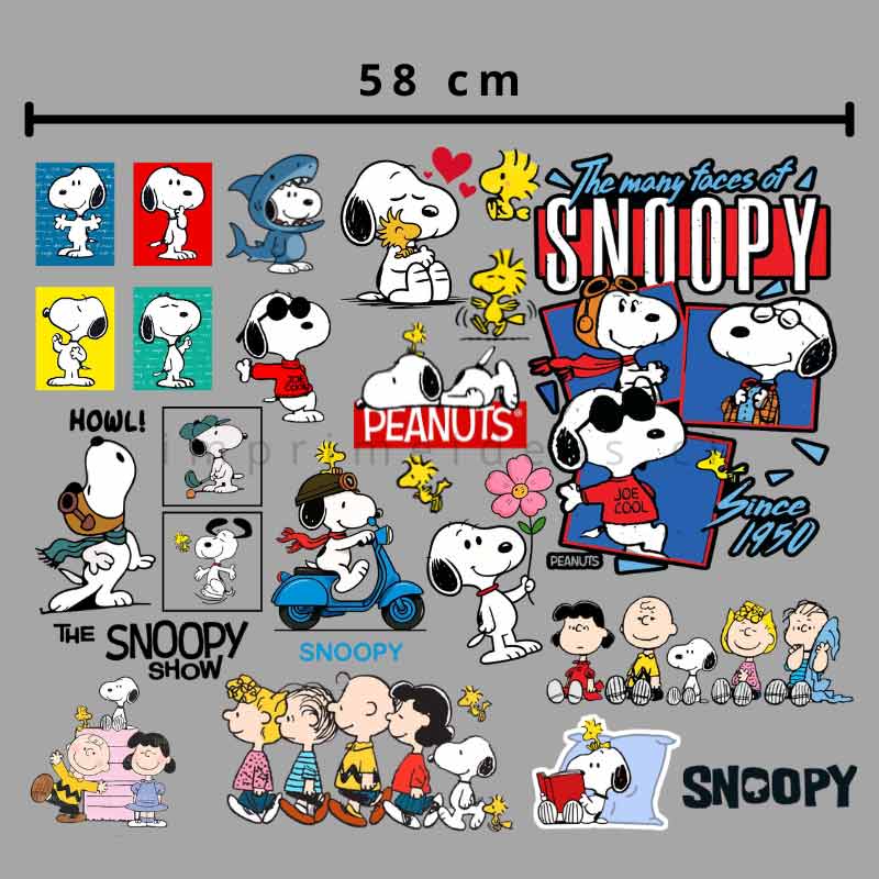 Lienzo dtf textil Snoopy medio metro Imprime ideas Tienda Stampaideas