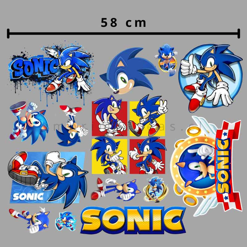 Lienzo Sonic 58 cm Medio Metro Imprime ideas Tienda Stampaideas Imprimeideas